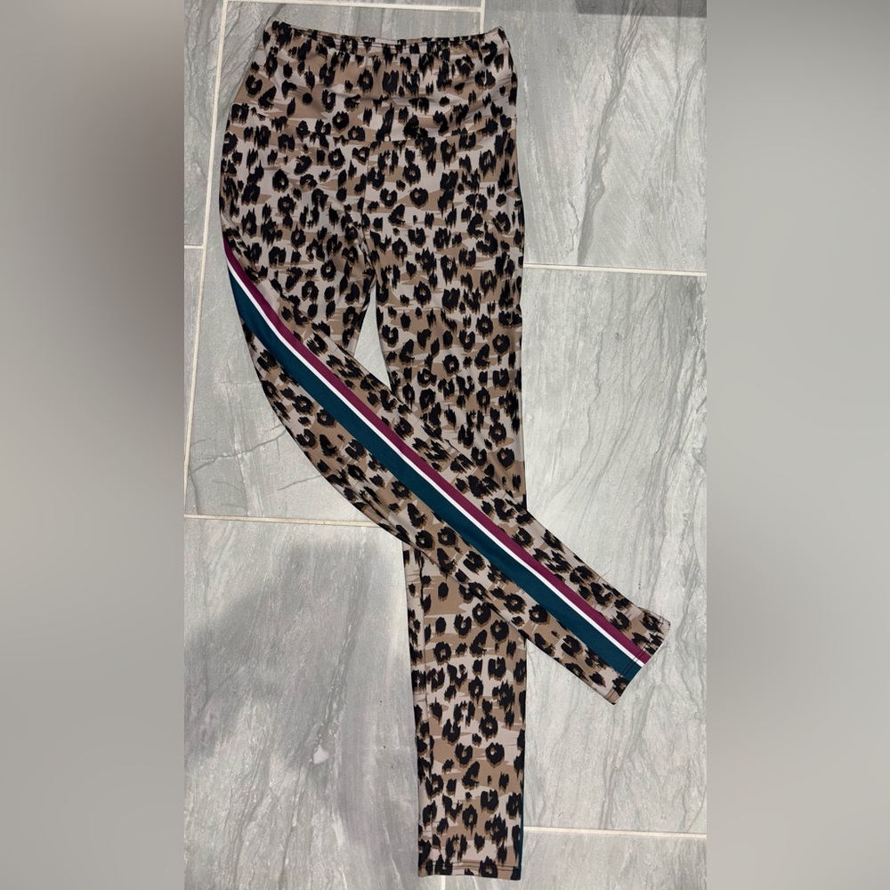 Goldsheep Leopard Stripe Leggings – Size Small – Rare, No Longer Sold